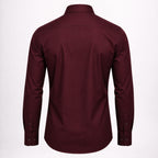 Men’s Formal Burgundy Cotton Shirt