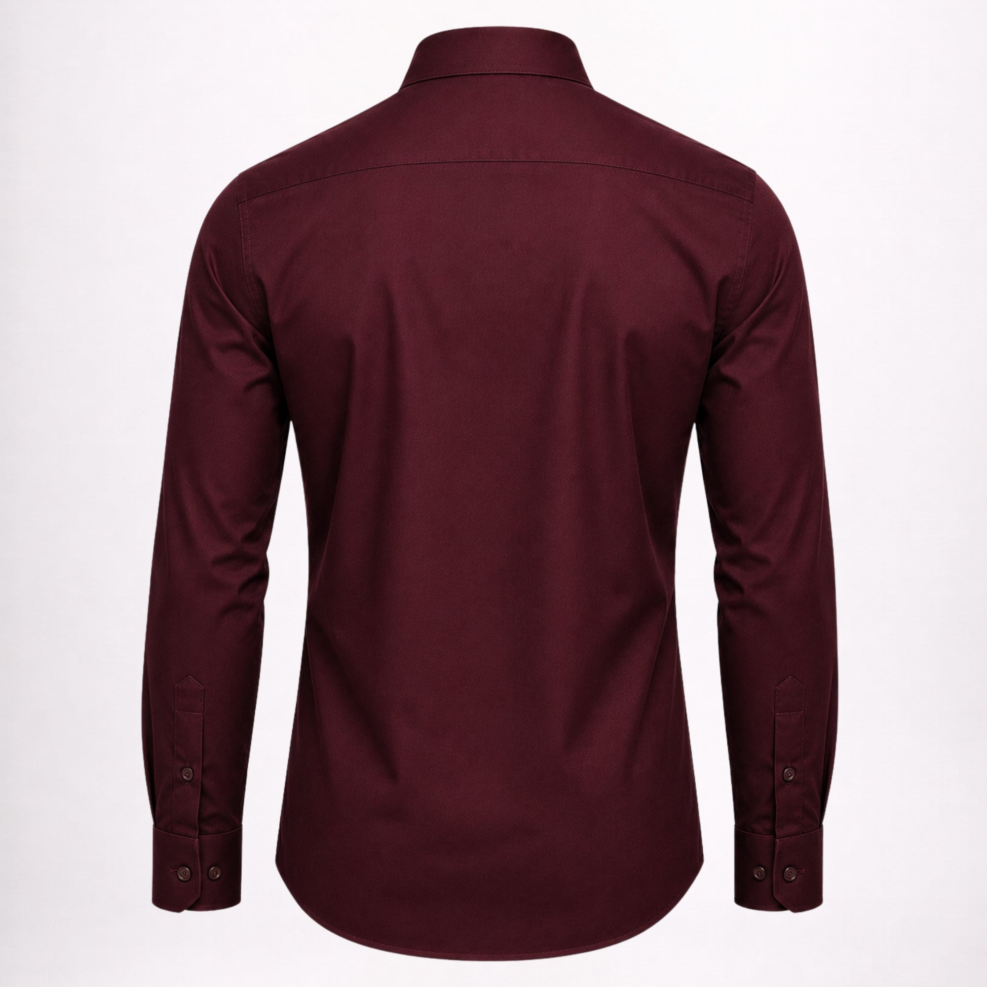 Men’s Formal Burgundy Cotton Shirt