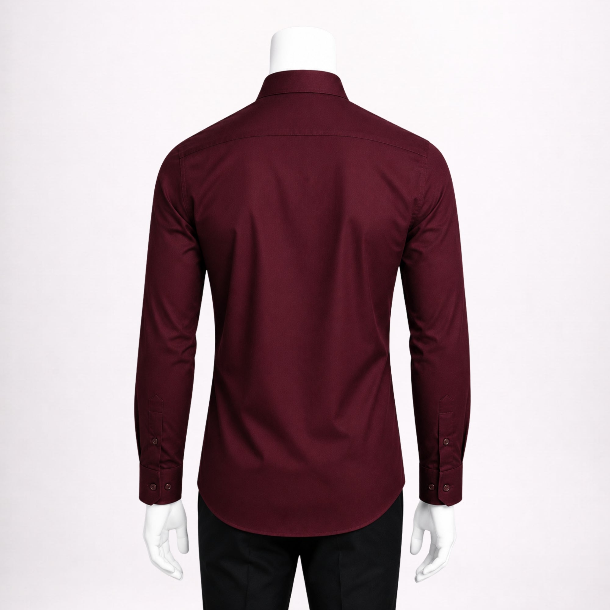 Men’s Formal Burgundy Cotton Shirt