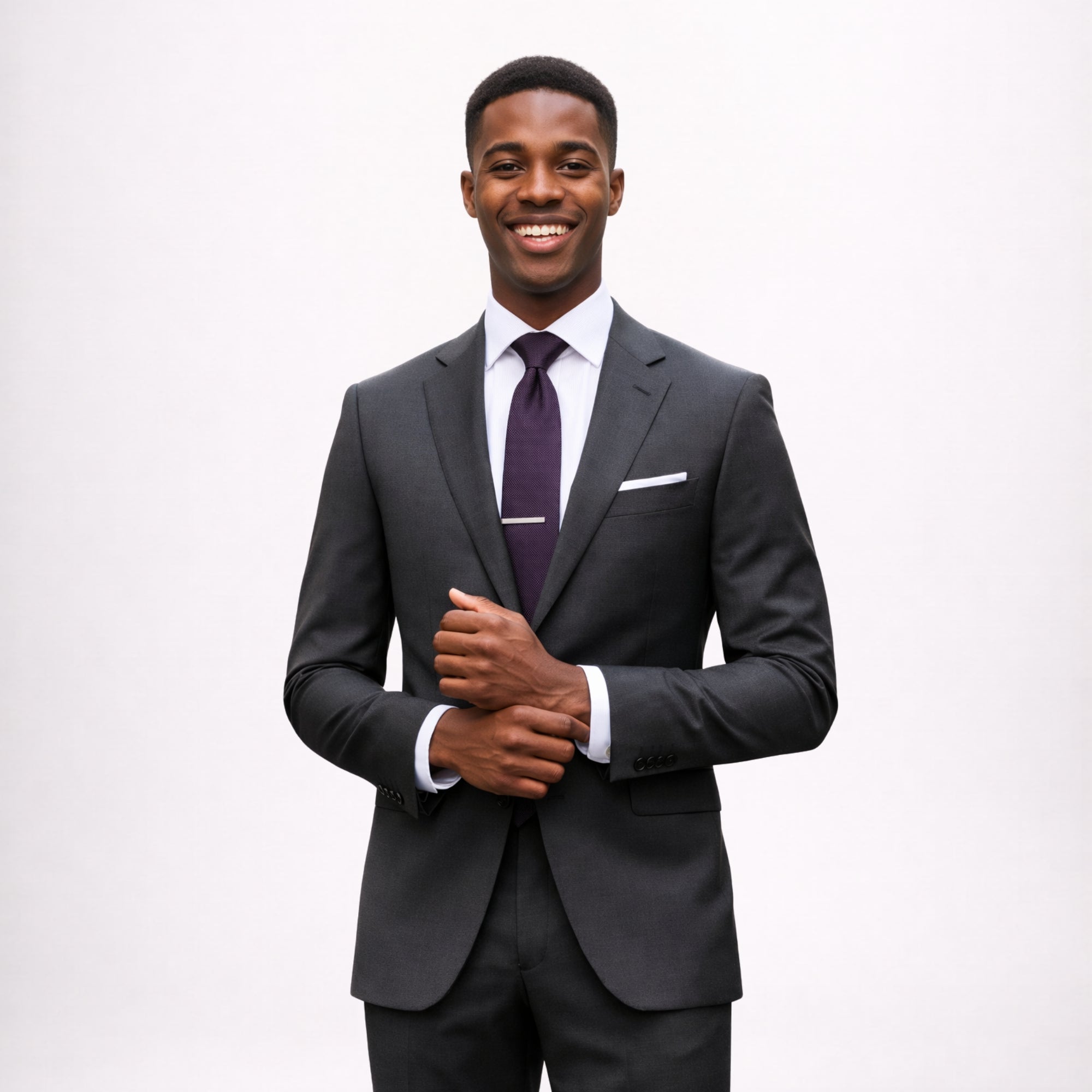 Men’s Custom Grey Suit