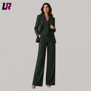 Forest Green Women's Suit Set | Custom Formal Blazer, Vest & Pantsuit