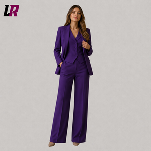 Royal Purple Women's Suit Set | Custom Formal Blazer, Vest & Pantsuit