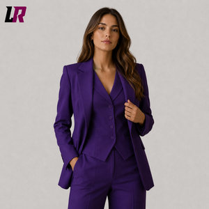 Royal Purple Women's Suit Set | Custom Formal Blazer, Vest & Pantsuit