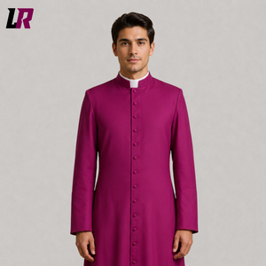 Purple Clergy Cassock Robe | Anglican & Catholic Priest Vestment