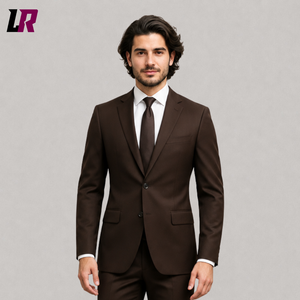 Men's Brown 2 Piece Suit | Slim Fit Wedding Groom & Formal Suit