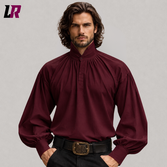 Handmade Regency Shirt for Men – Custom Color Formal Historical Wear