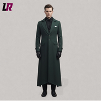 Men's Dark Green Victorian Tailcoat | Gothic Steampunk Formal Long Coat