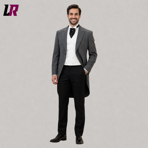 Grey Morning Tailcoat Suit for Men | Victorian Wedding Tuxedo & Edwardian Formal Outfit