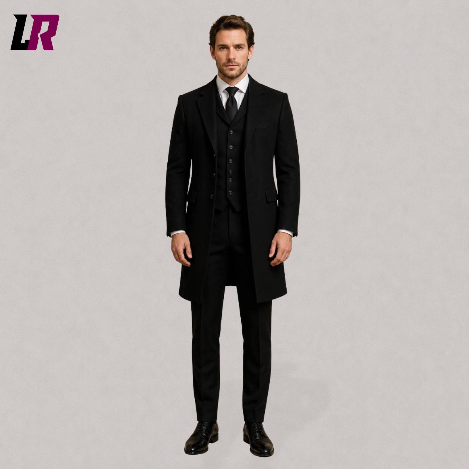 Victorian Black Frock Coat Suit | Gothic Tailcoat for Men | Regency Style Historical Outfit